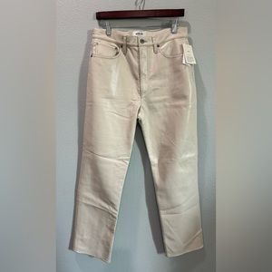 AGOLDE Recycled Leather 90's Pinch Waist in Powder New
